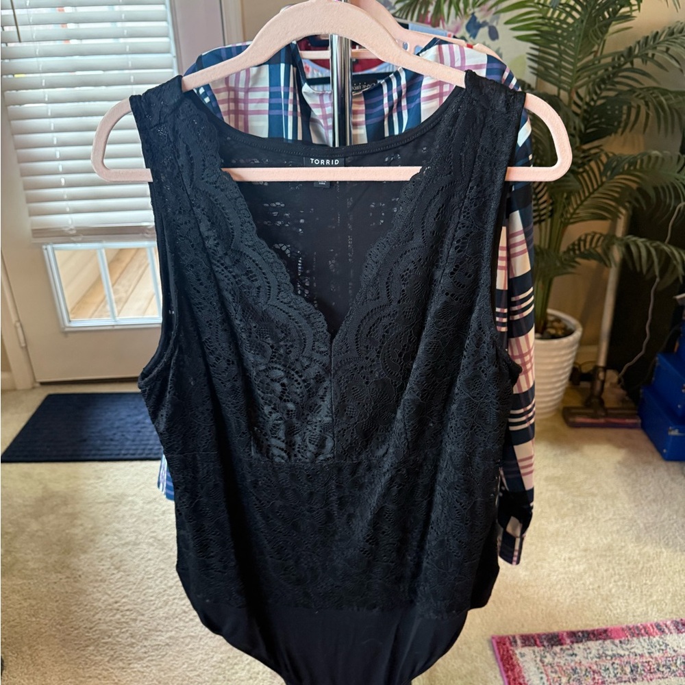 Torrid Black Lace Women's bodysuit